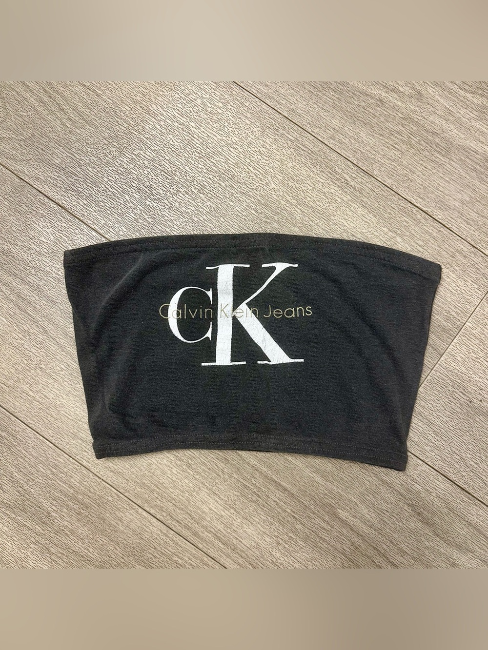 Frankie Collective Reworked Calvin Klein Vintage Logo Tube Top XS
